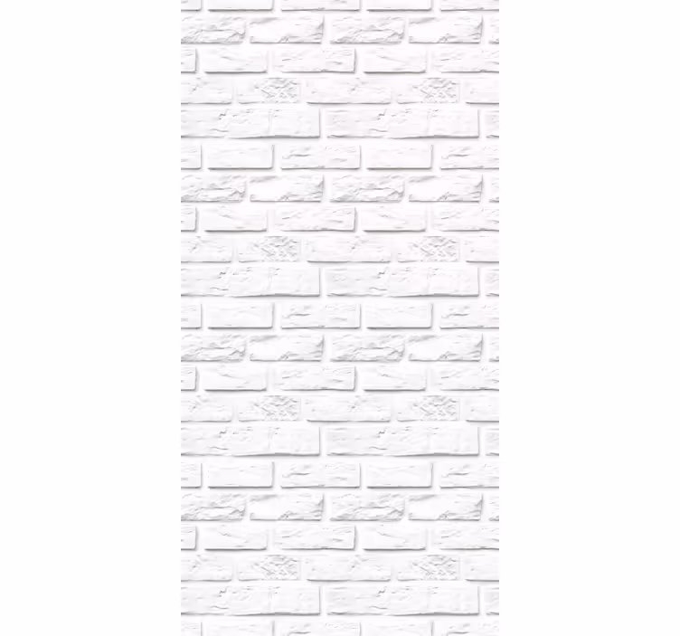 Blinds in a kitchen with white stone bricks - TenStickers