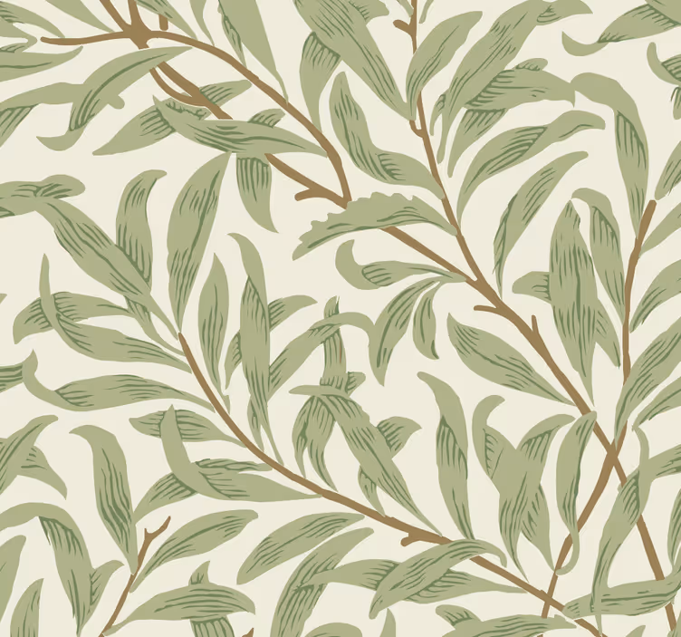 Blinds in a kitchen with botanical green plants - TenStickers