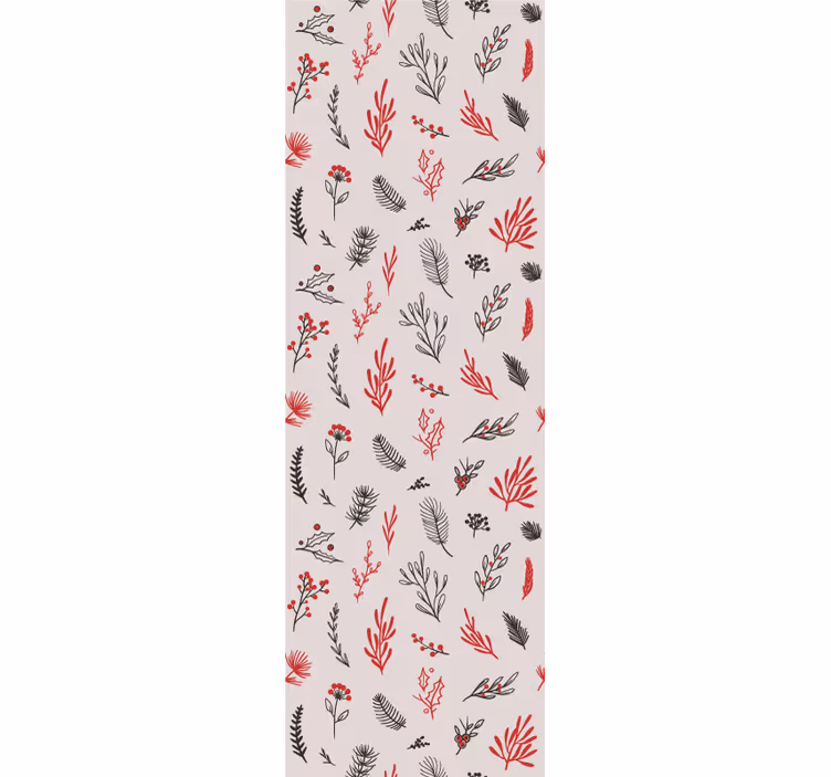 Blinds in a kitchen with pink botanical features - TenStickers