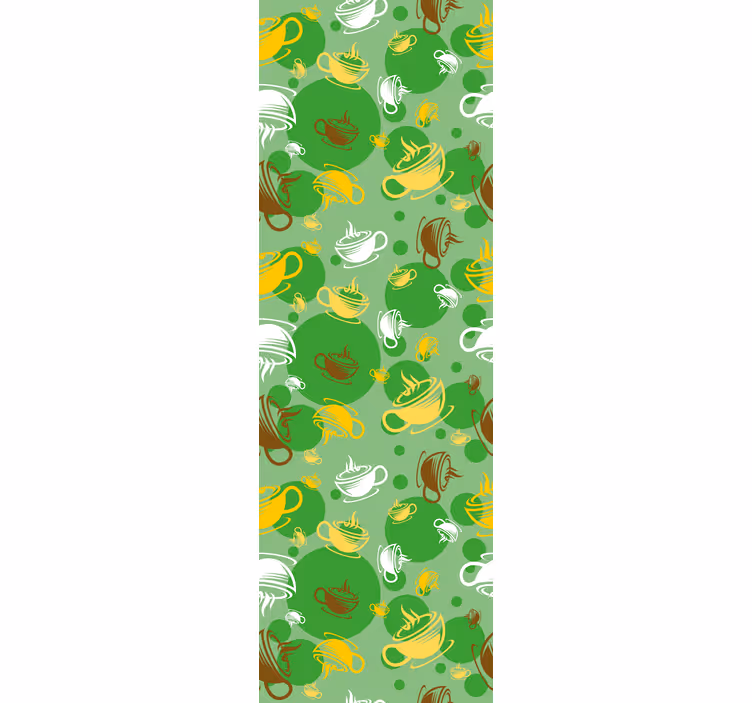 Blinds in a kitchen coffee cup collection - TenStickers