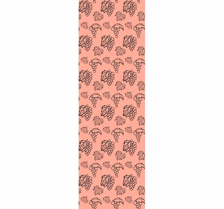 Grapevine pattern blinds in a kitchen - TenStickers