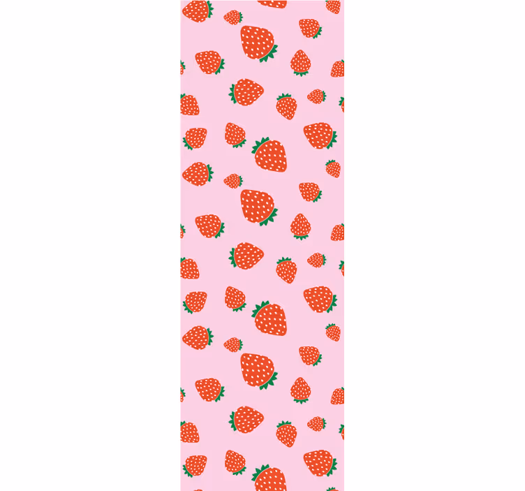 Blinds in a kitchen with sweet strawberry pattern - TenStickers