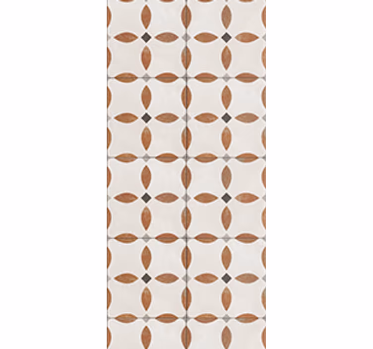 Blinds in a kitchen with beige geometric texture - TenStickers