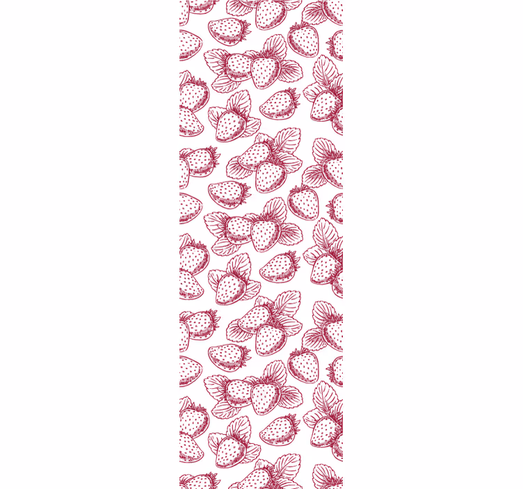 Blinds in a kitchen strawberry designs - TenStickers