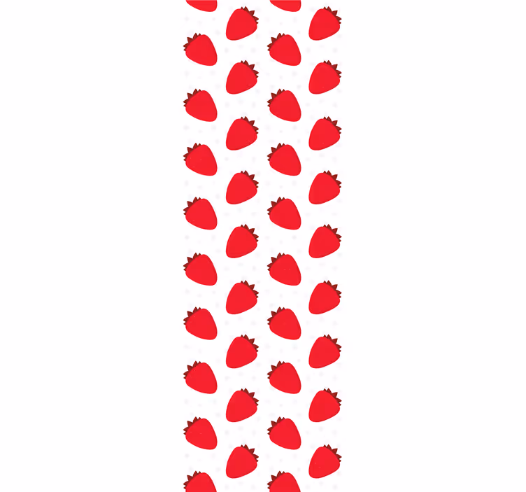 Blinds in a kitchen red berries pattern - TenStickers