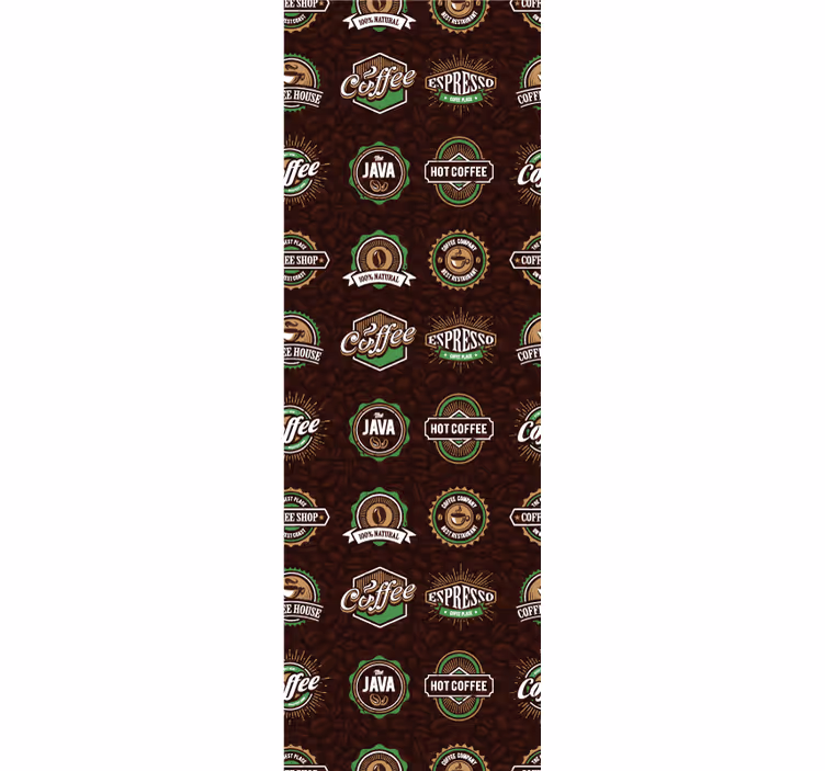 Blinds in a kitchen coffee emblem design - TenStickers