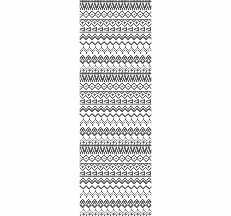 Blinds in a kitchen with a hand-drawn tribal design - TenStickers