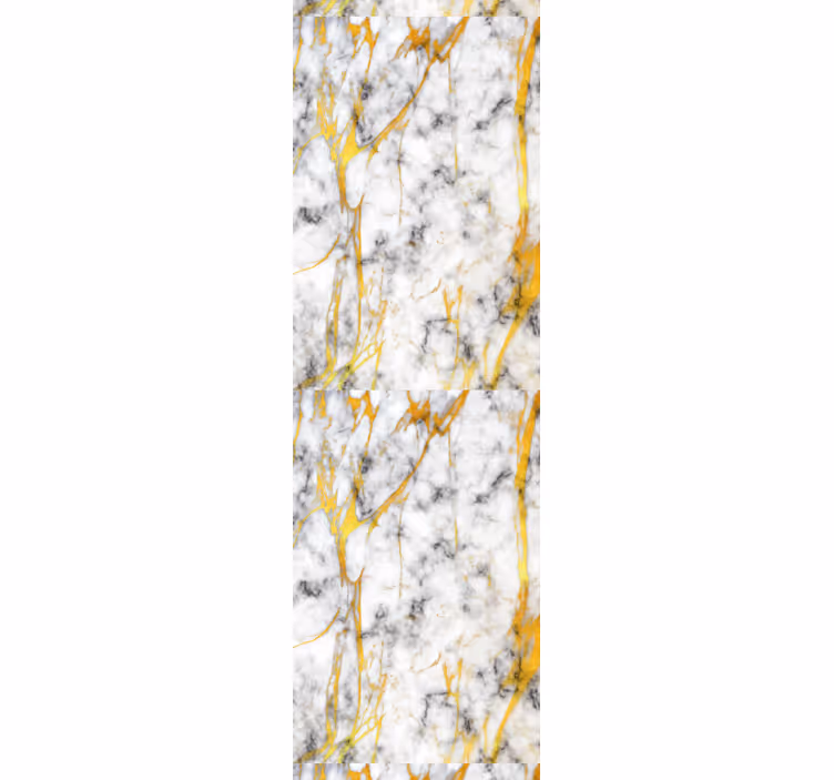 Elegant gray and gold marble blinds in a kitchen - TenStickers