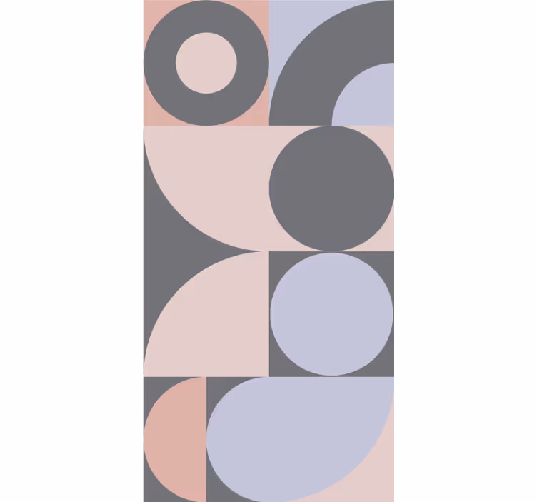 Blinds in a kitchen with geometric circles pattern - TenStickers