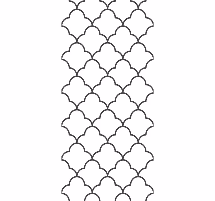 Blinds in a kitchen with geometric moroccan design - TenStickers