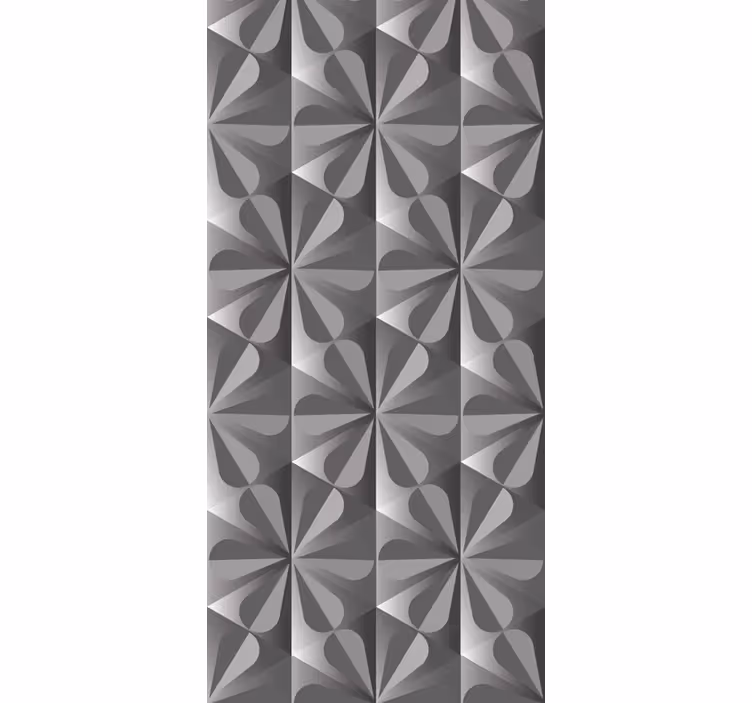 Blinds in a kitchen with vintage geometric flower pattern - TenStickers