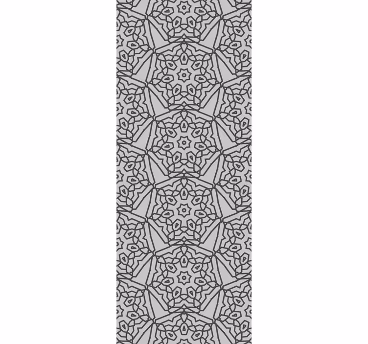 Blinds in a kitchen with abstract arabic tile design - TenStickers
