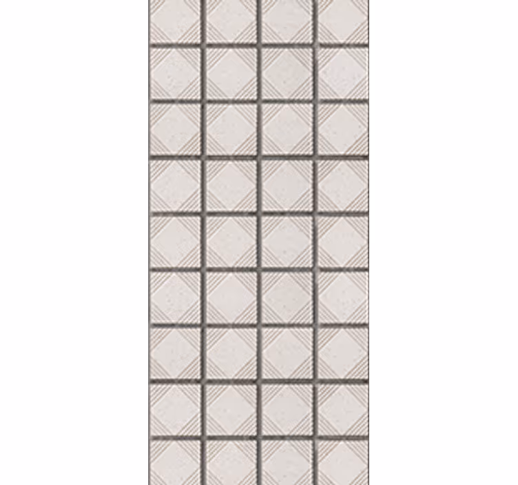 Blinds in a kitchen white minimalistic abstract tiles - TenStickers