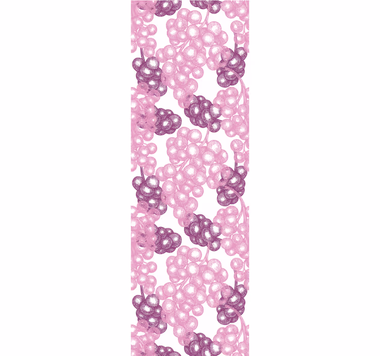 Blinds in a kitchen with pink and purple grapes - TenStickers