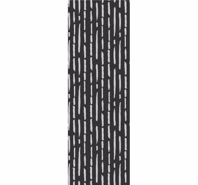 Blinds in a kitchen with striped ink brush pattern - TenStickers