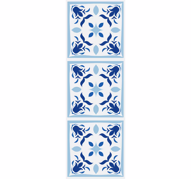 Blinds in a kitchen with typical portuguese tile flowers - TenStickers