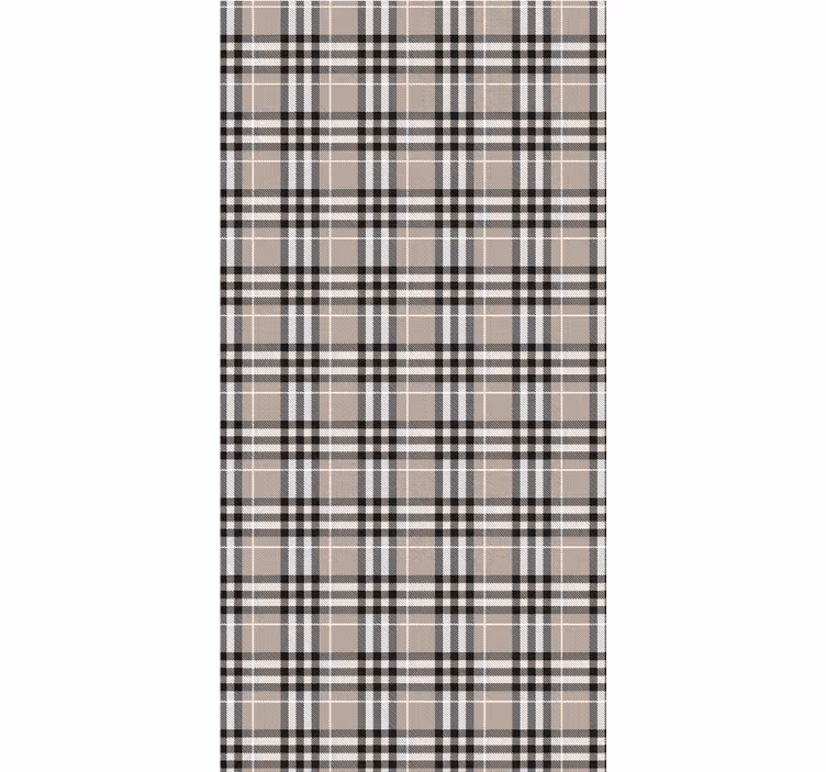 Blinds in a kitchen traditional scottish grey tartan - TenStickers