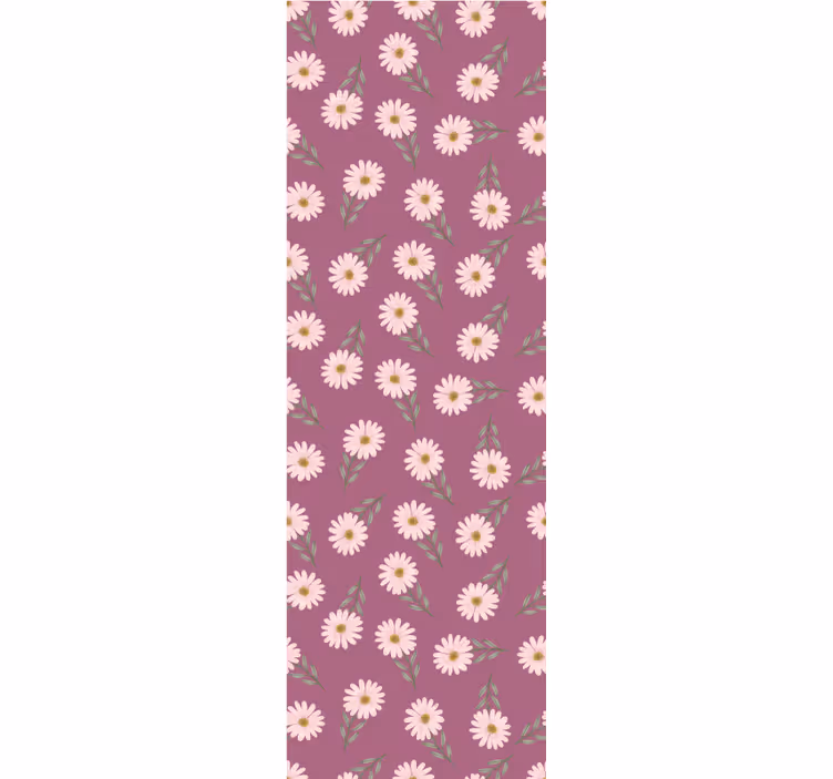 Blinds in a kitchen with little pink daisy pattern - TenStickers