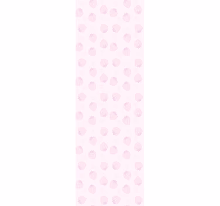 Blinds in a kitchen with strawberries pattern on pink - TenStickers