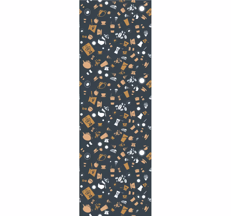 Blinds in a kitchen coffee seamless pattern icon - TenStickers