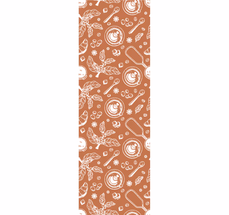 Blinds in a kitchen with coffee seamless pattern - TenStickers