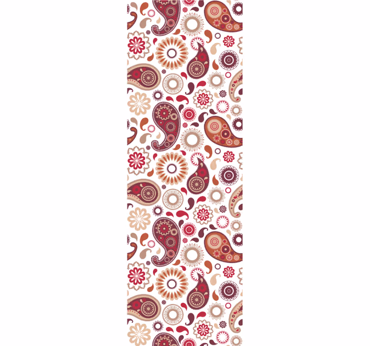 Blinds in a kitchen with white paisley pattern - TenStickers