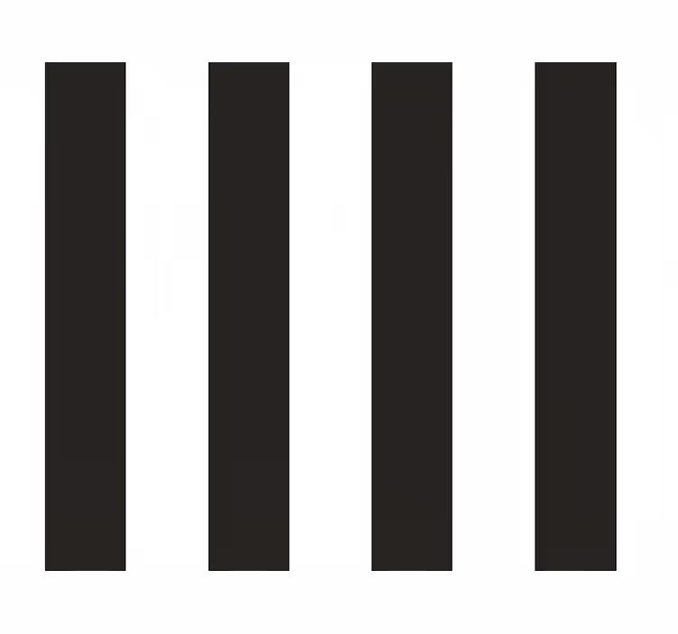 Blinds in a kitchen white and black stripes - TenStickers