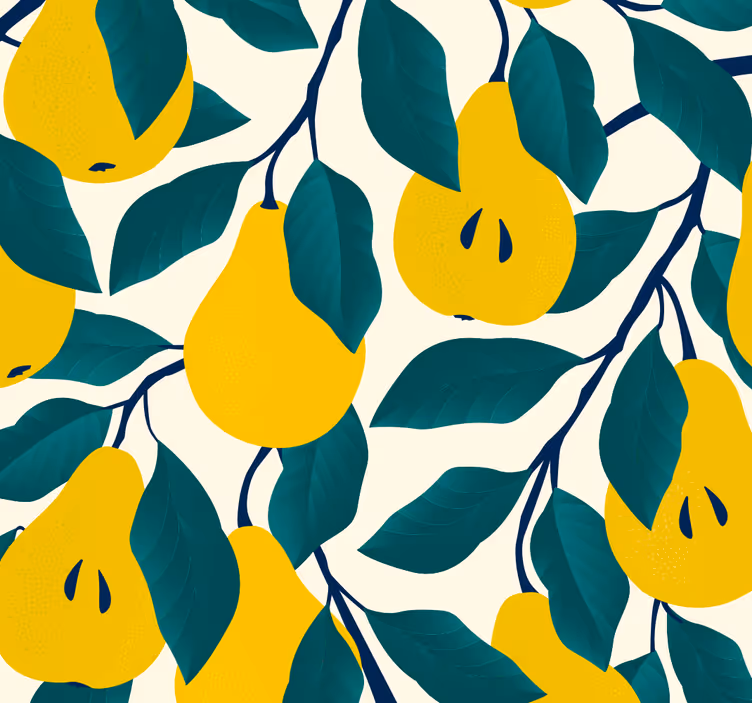 Blinds in a kitchen with peers motif design - TenStickers
