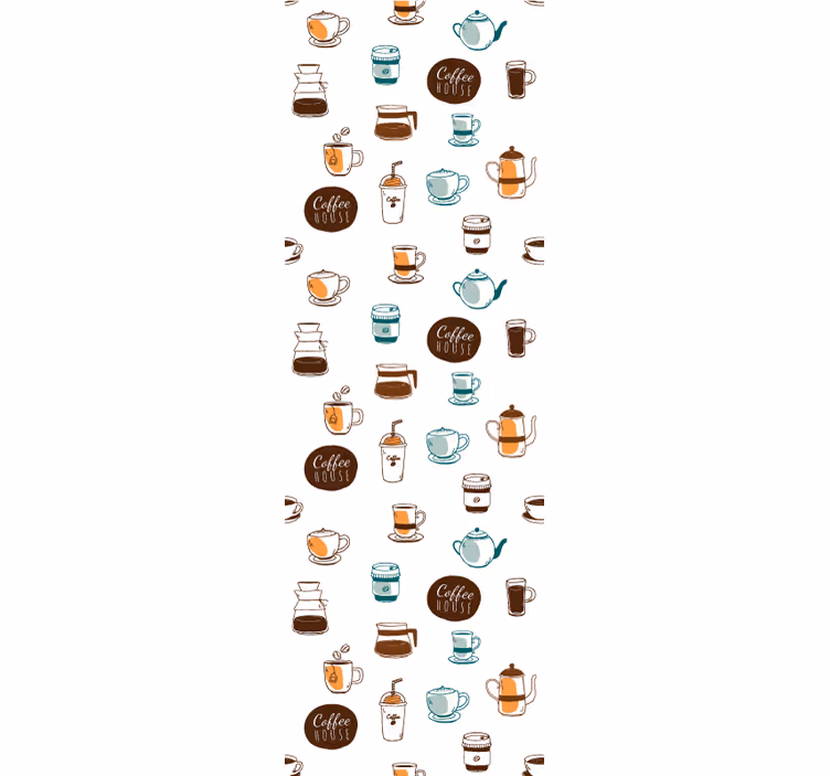 Blinds in a kitchen coffee house cafe design - TenStickers
