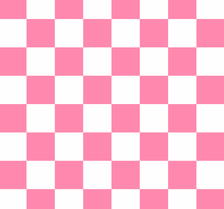 Blinds in a kitchen pink checked design - TenStickers