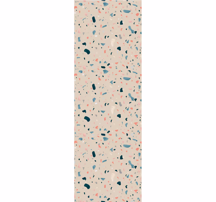 Blinds in a kitchen with hand-painted terrazzo design - TenStickers