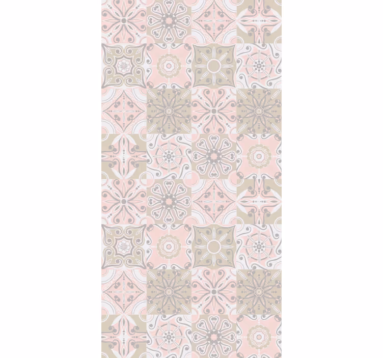 Blinds in a kitchen with pink and grey tile - TenStickers