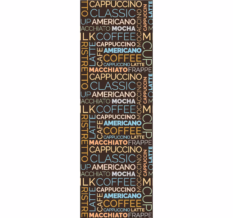 Blinds in a kitchen with coffee bean pattern - TenStickers
