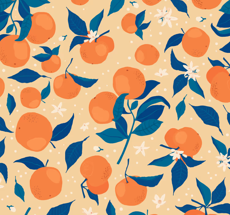Blinds in a kitchen set of oranges - TenStickers