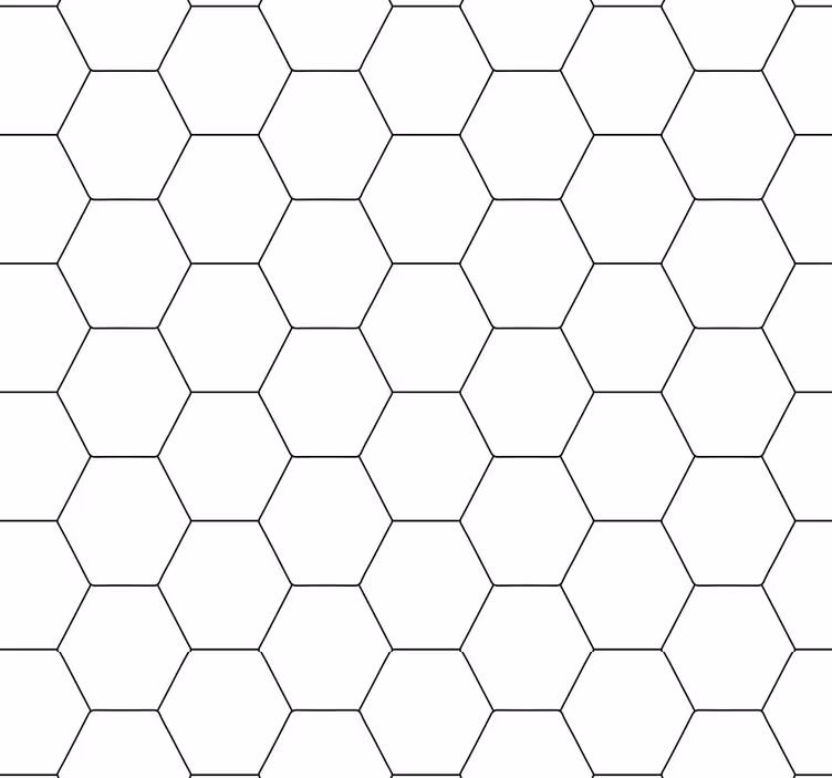 Blinds in a kitchen black and white honeycomb - TenStickers