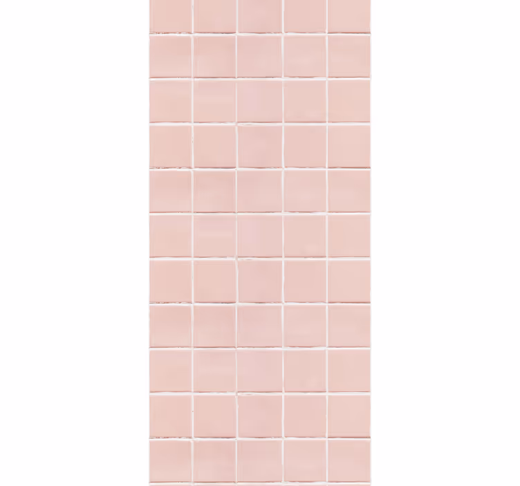 Blinds in a kitchen simple blush pink tiles - TenStickers