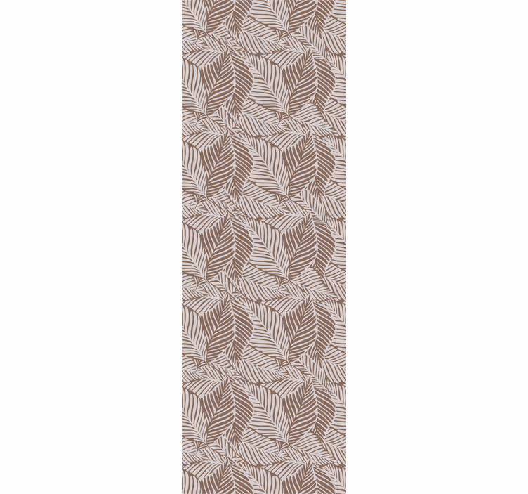 Dining room blind terracotta leaves design - TenStickers