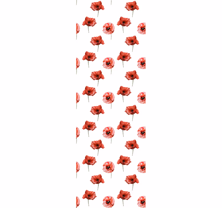 Dining room blind watercolor puppies design - TenStickers