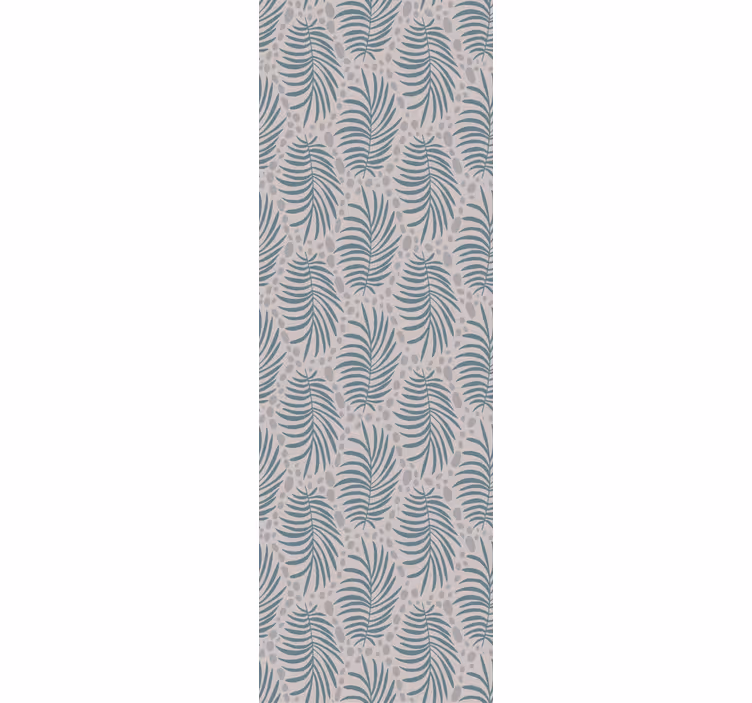 Tropical blue hamptons pattern dining room blind - TenStickers