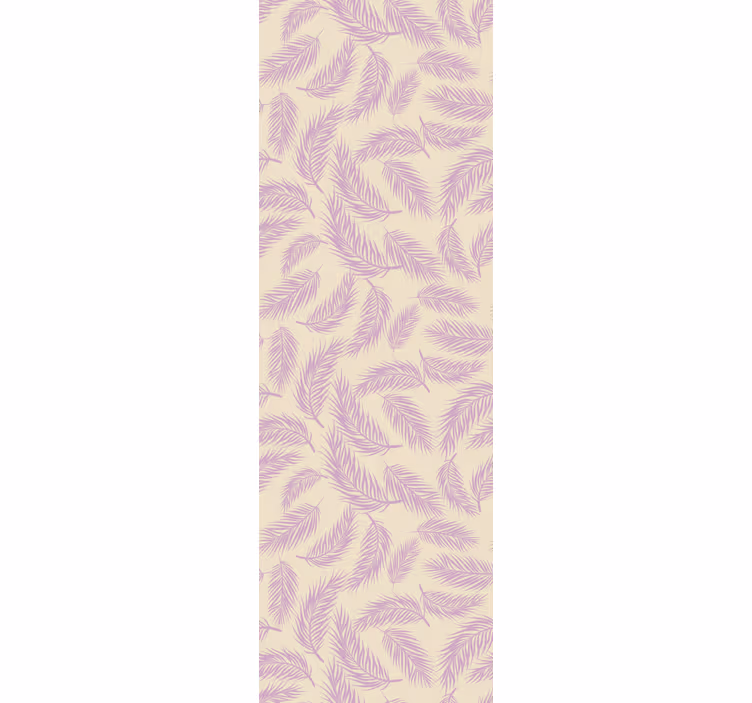 Dining room blind in pink and beige tropical style - TenStickers