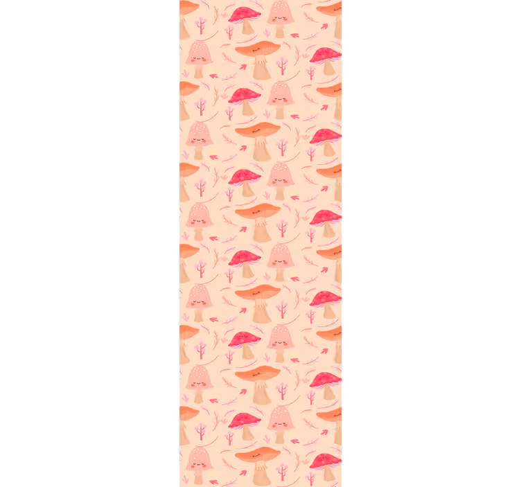 Dining room blind with joyful classic mushrooms - TenStickers