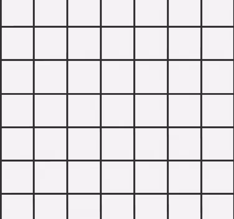 Dining room blind with irregular checkerboard design - TenStickers