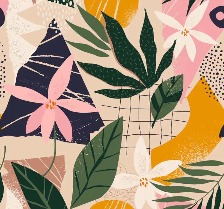 Dining room blind a garden at home - TenStickers
