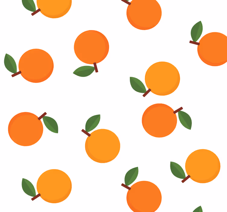 Dining room blind in elegant oranges - TenStickers