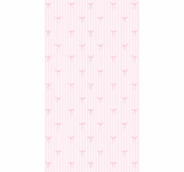 Blind kids pink stripes and bows - TenStickers