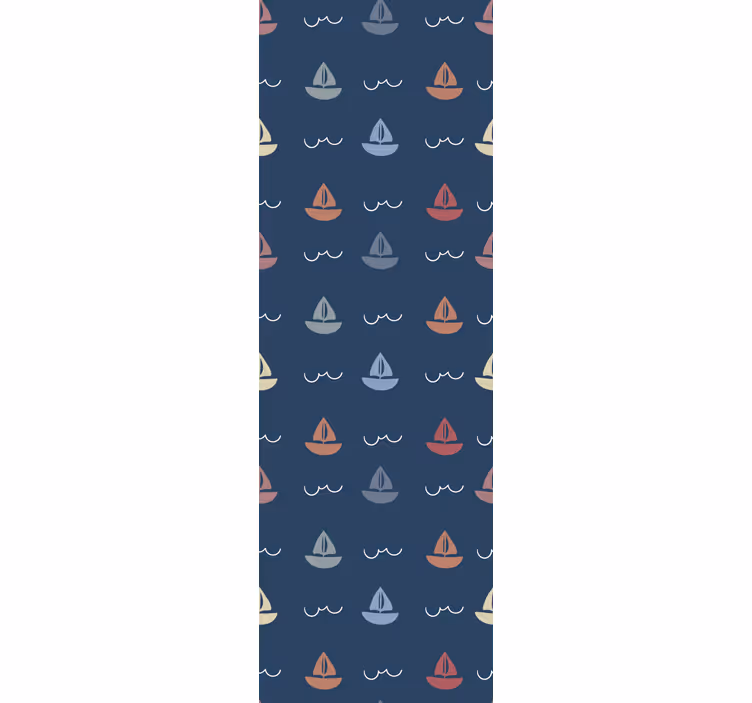 Blind kids sailing boats motif - TenStickers