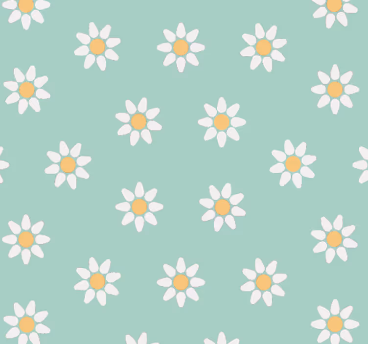 Blind kids green floral pattern - TenStickers