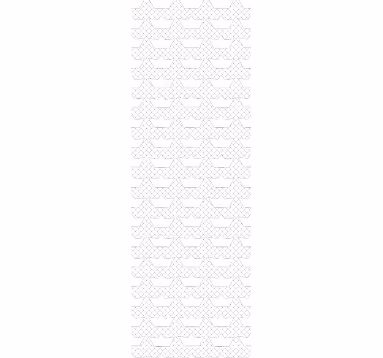 Blind kids paper boats pattern - TenStickers