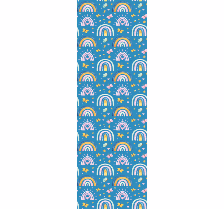 Blind kids butterfly rainbow designs - TenStickers