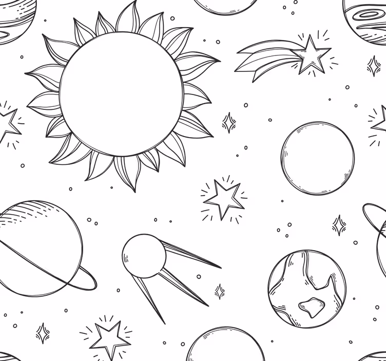 Blind kids cosmic scribble - TenStickers